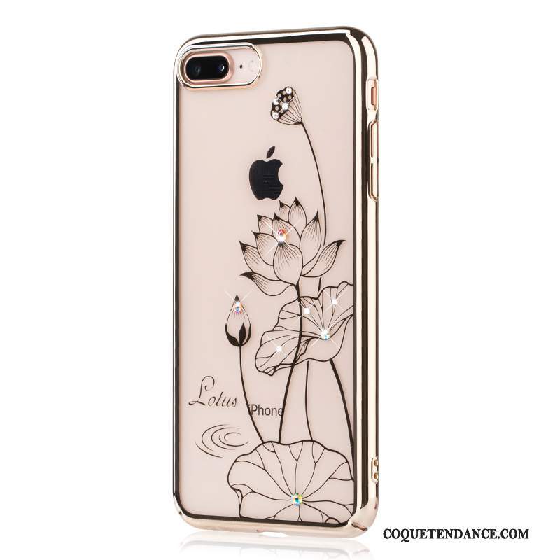 iPhone 8 Plus Coque Transparent Incassable Or Tout Compris Luxe