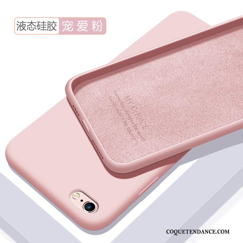 iPhone Se 2020 Coque Délavé En Daim Protection De Téléphone Très Mince Rose