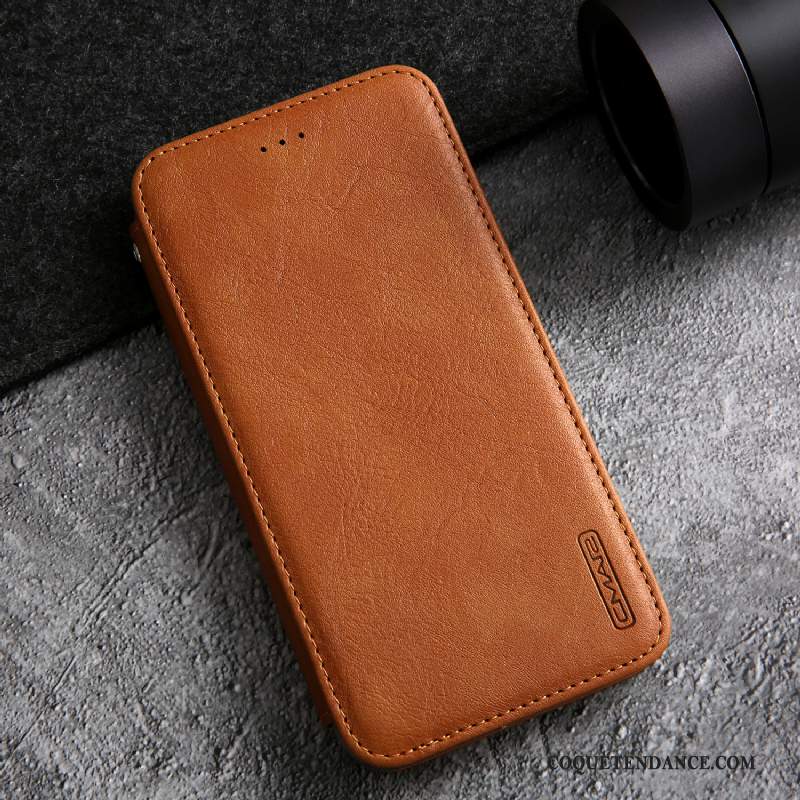 iPhone Se 2020 Coque Étui En Cuir Tout Compris Cuir Véritable Carte Incassable