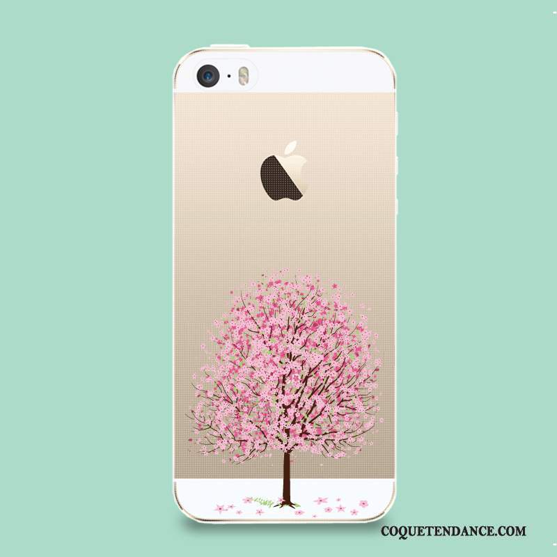 iPhone Se Coque Nouveau Protection Rose Fluide Doux