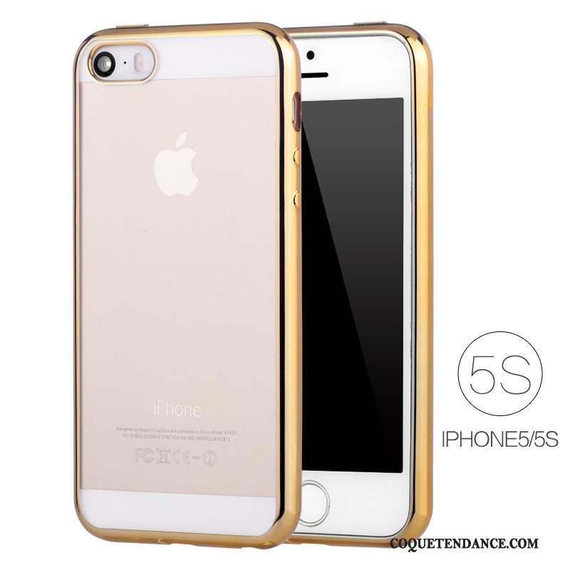 iPhone Se Coque Transparent Silicone Placage Très Mince De Téléphone