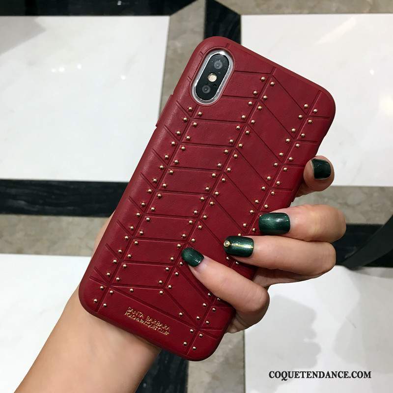 iPhone X Coque Beauté Étui Incassable Nouveau Cuir Véritable