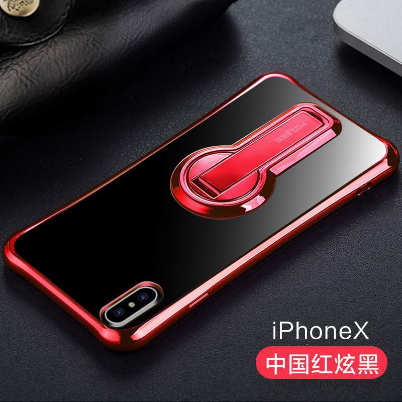 iPhone X Coque Support Rouge Tout Compris Incassable Nouveau