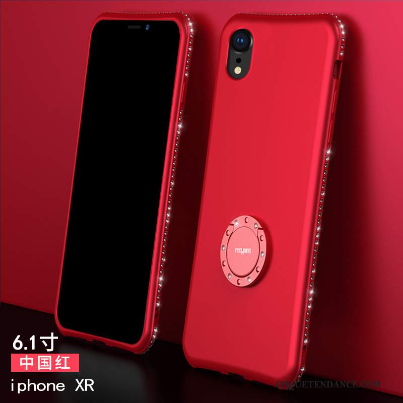 iPhone Xr Coque Créatif Étui Rouge Net Rouge De Téléphone