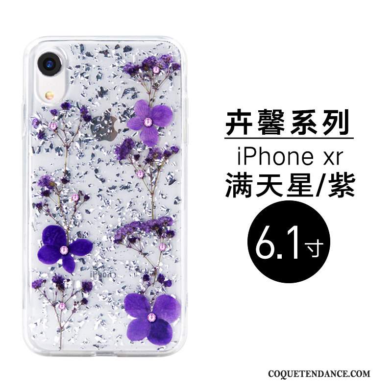 iPhone Xr Coque Marque De Tendance Personnalité Difficile Violet Incassable