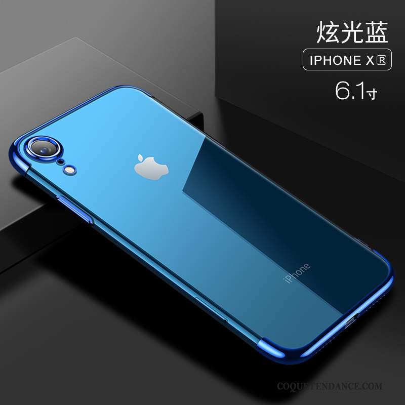 iPhone Xr Coque Nouveau De Téléphone Couleur Unie Bleu Tout Compris