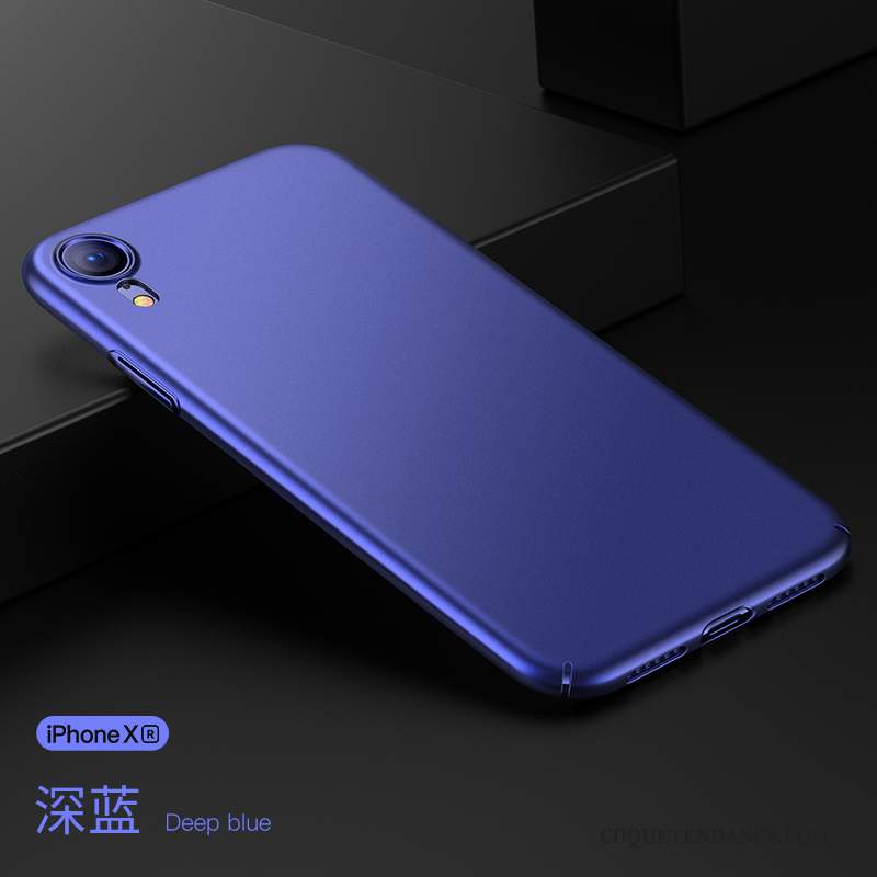 iPhone Xr Coque Nouveau Simple Tout Compris Bleu