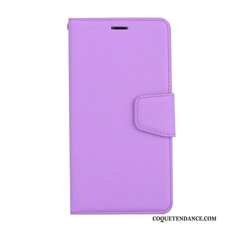 iPhone Xs Max Coque Portefeuille De Téléphone Sac Carte Violet Clamshell